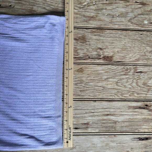 Free People Colorblock Midi Knit Ribbed Skirt Size Small Slit Pull On Boho Chic - Picture 10 of 10